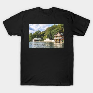 Boathouses on the Thames at Caversham T-Shirt